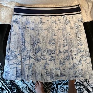 Greyson Blue and White Athletic Skirt